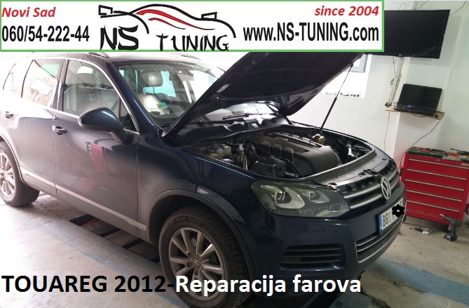 reparacija farova vw touareg 2012 xenon far d3s sijalica auto servis novi sad tuning